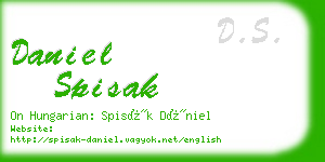 daniel spisak business card